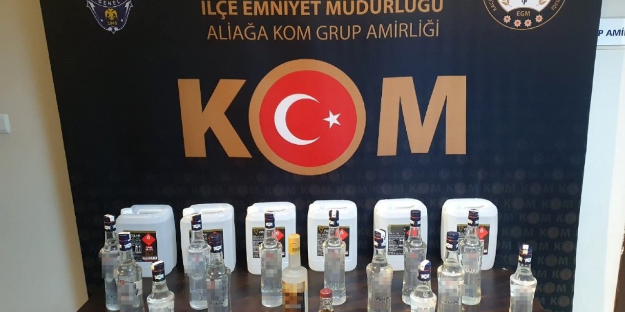Dikili’de Sahte İçki Operasyonu
