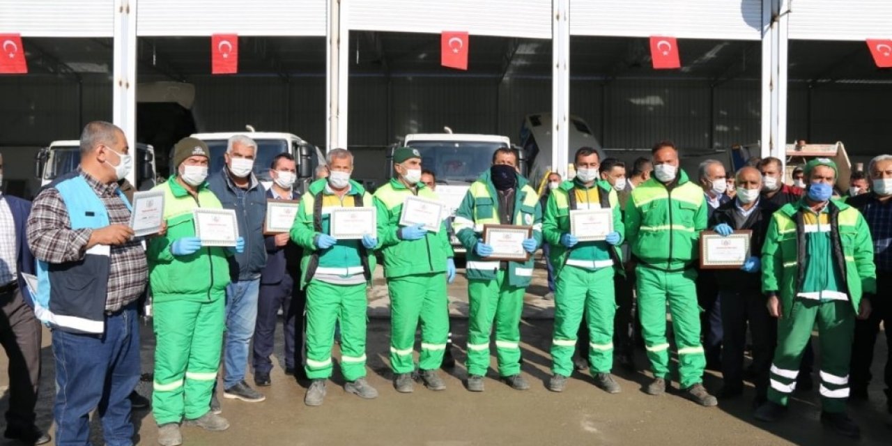 Temizlik Personellerine Teşekkür Belgesi