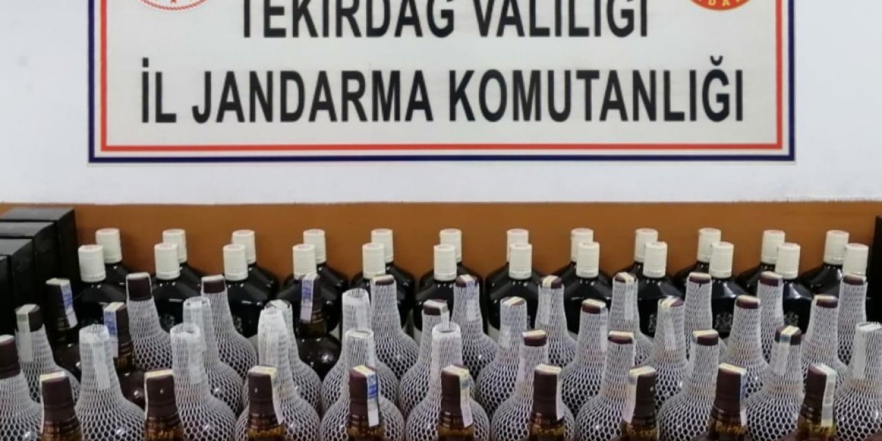 Malkara’da 110 Şişe Kaçak İçki Ele Geçirildi