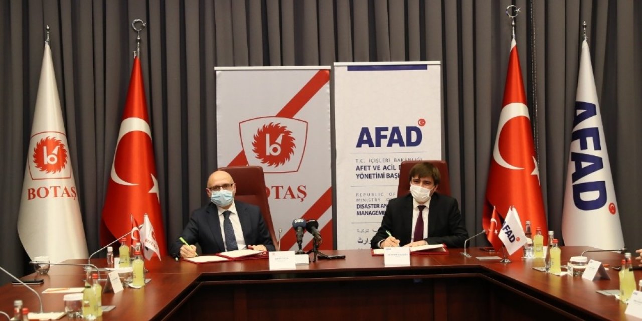 Afad İle Botaş İş Birliği Protokolü İmzaladı