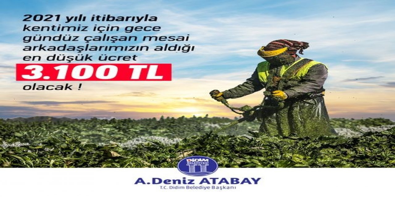 Didim’de Asgari Ücret 3 Bin 100 Tl Oldu