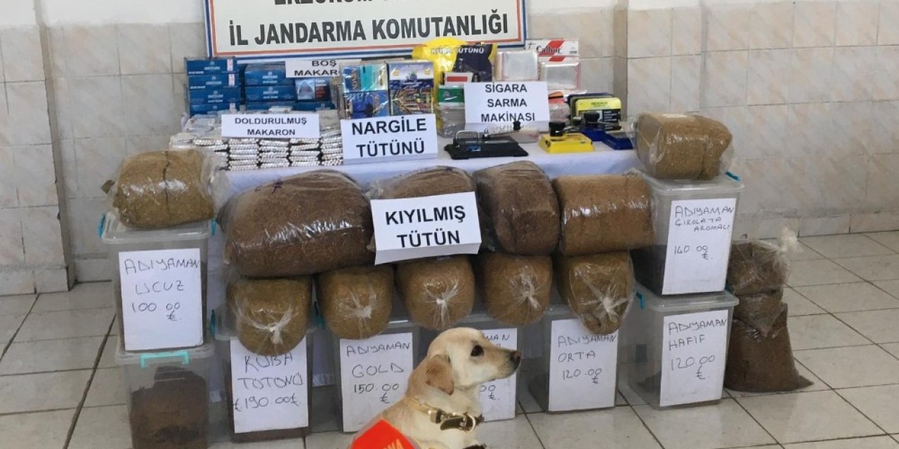 Erzurum’da Kaçak Tütün Operasyonu