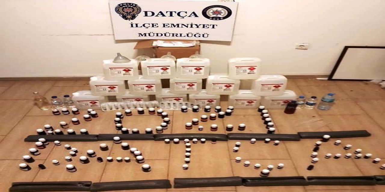 Datça’da Polisler Kaçak İçkiye Geçit Vermiyor