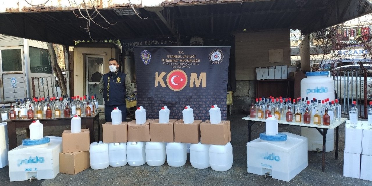 Yılbaşı Öncesi İstanbul’da 1.5 Ton Kaçak İçki Ele Geçirildi