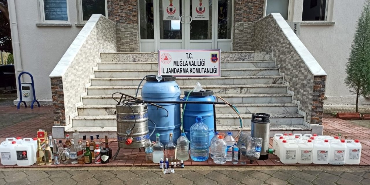 Muğla’da 120 Litre El Yapımı Alkol Ele Geçirildi