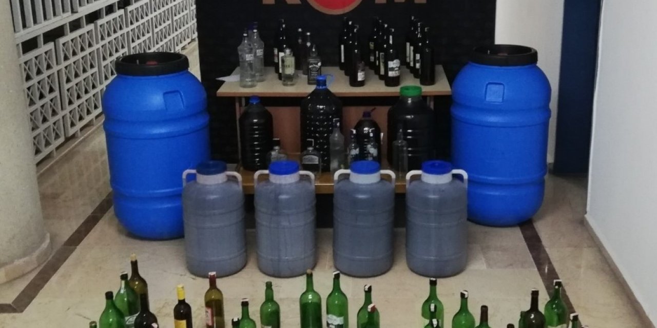 Burdur’da 380 Litre Kaçak İçki Ele Geçirildi