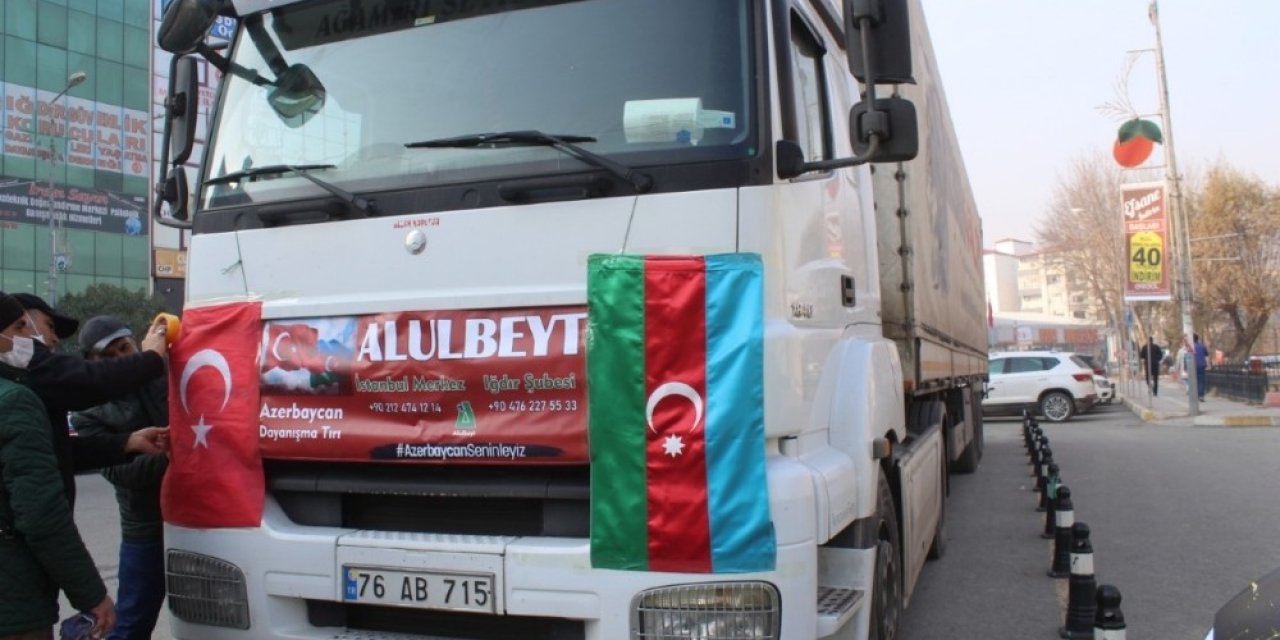Kardeş Ülke Azerbaycan’a Yardım Tırı Yola Çıktı