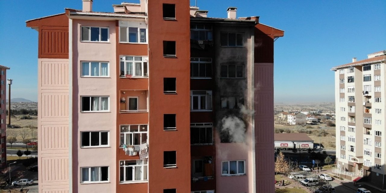Nevşehir’de Bir Apartmanda Çıkan Yangın Korkulu Anlara Neden Oldu