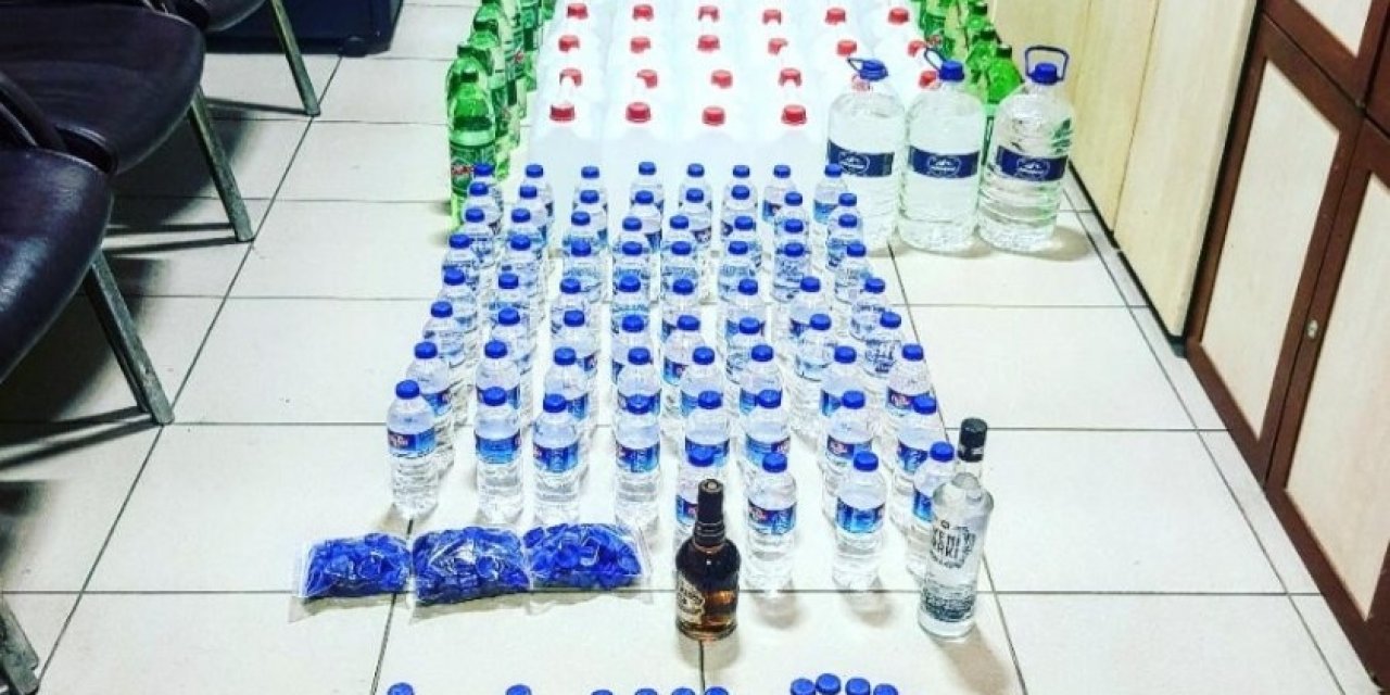 Mersin’de Yılbaşı Öncesi 246 Litre Sahte Etil Alkol Ele Geçirildi