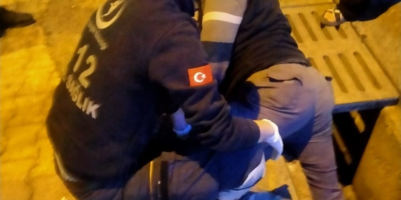 Rögara Düşen Adam Ayağından Yaralandı