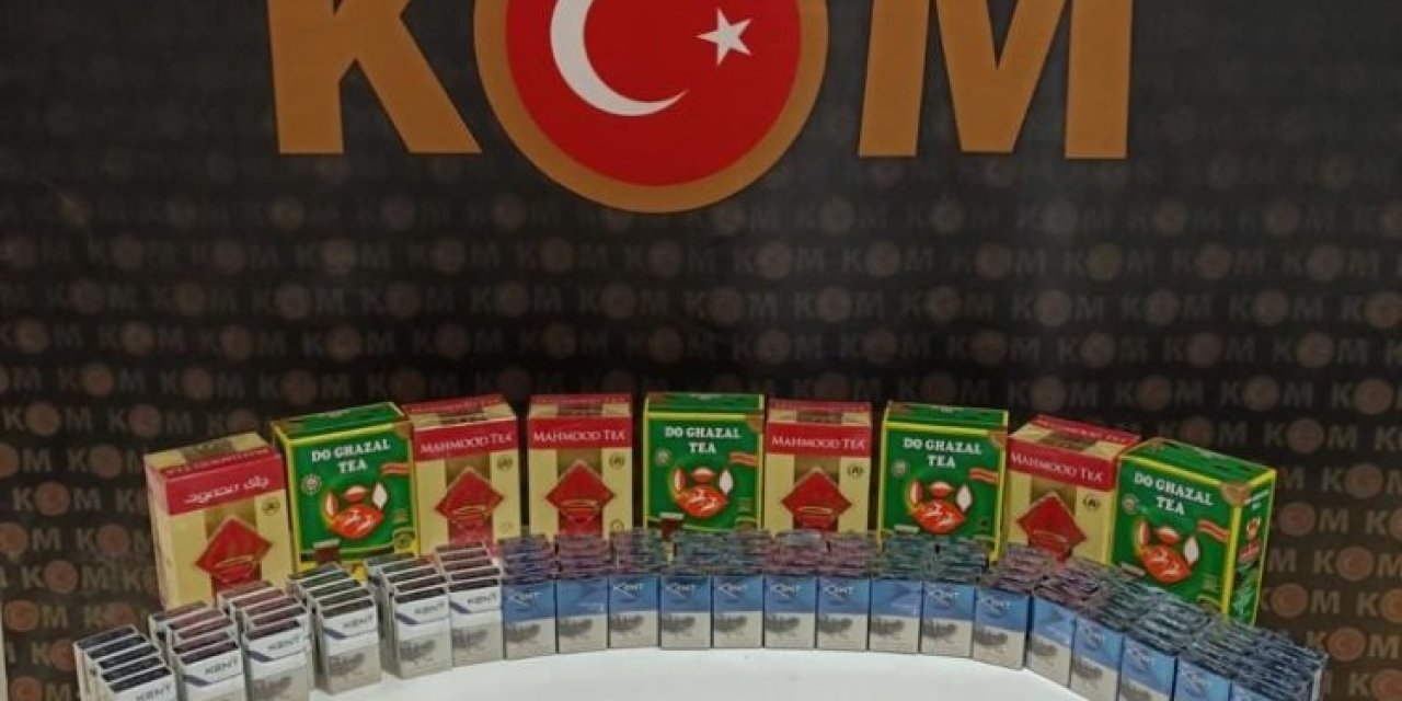 Bayburt’ta Kaçak Çay Ve Sigara Ele Geçirildi