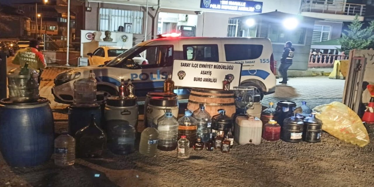 Yılın son gününde kaçak içki operasyonu..!