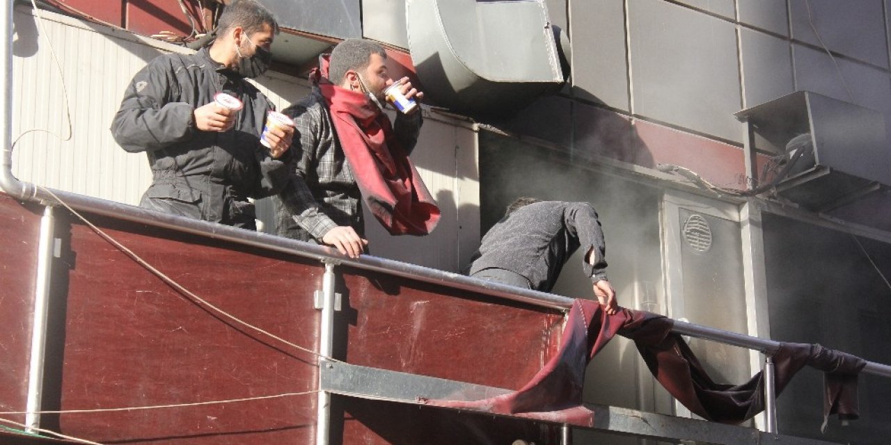 Samsun’da Lokantada Yangın Paniği
