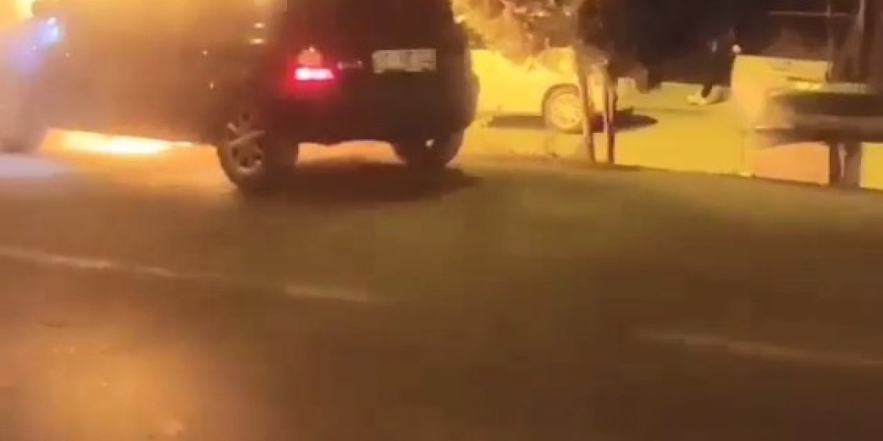 Otomobil Alev Topuna Döndü
