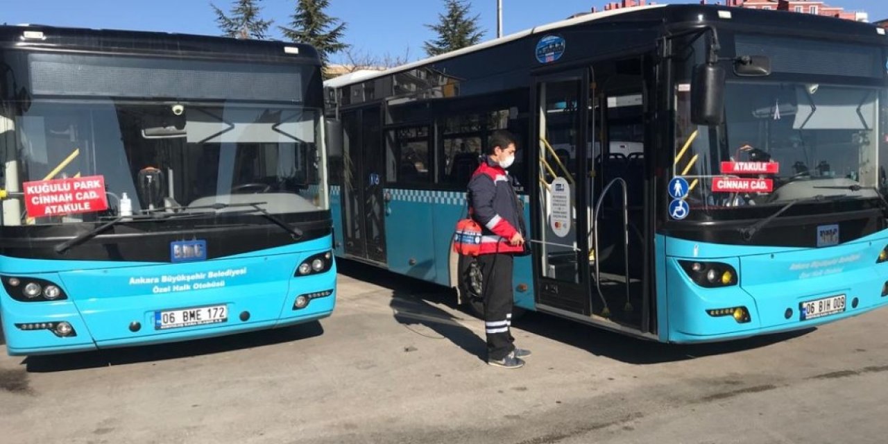 Pursaklar’da Yeni Yılın İlk Mesaisi Sağlıklı Ve Hijyenik Ulaşım