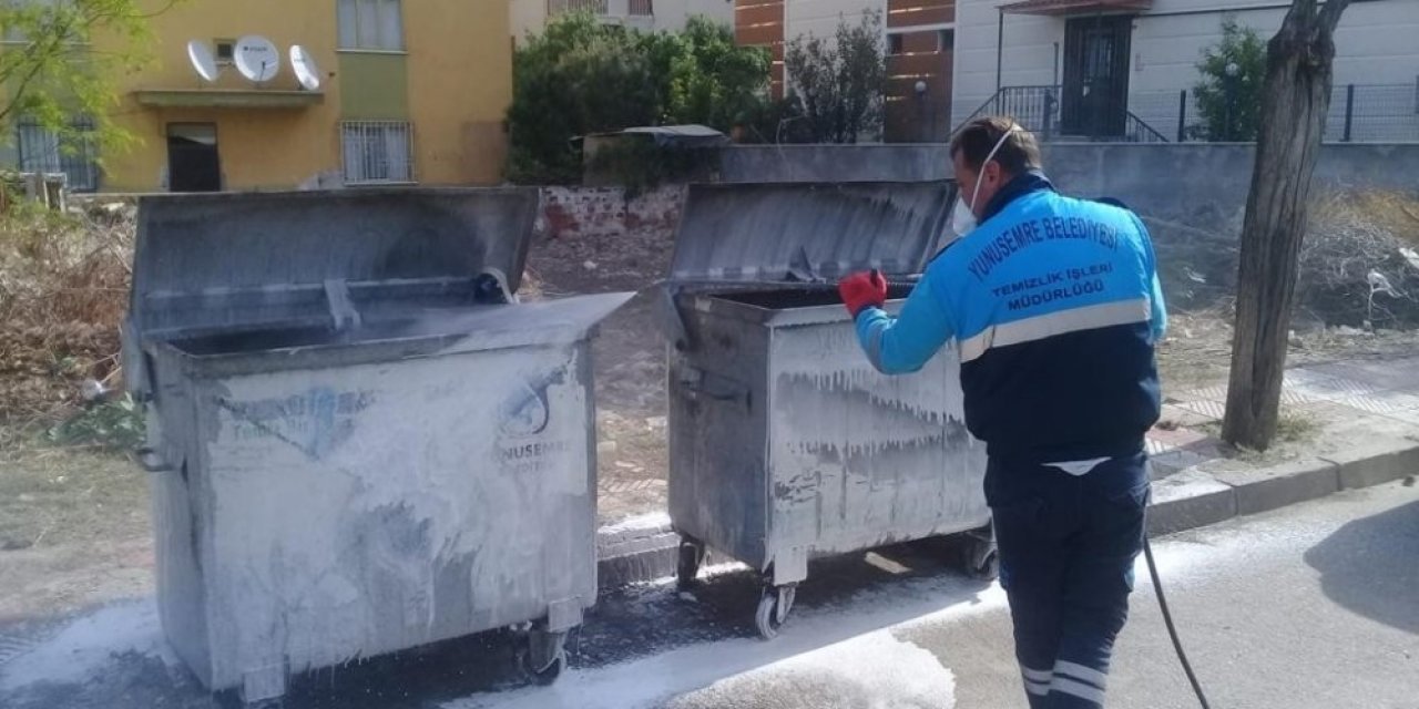 Yunusemre’de Dezenfekte Çalışmaları Sürüyor