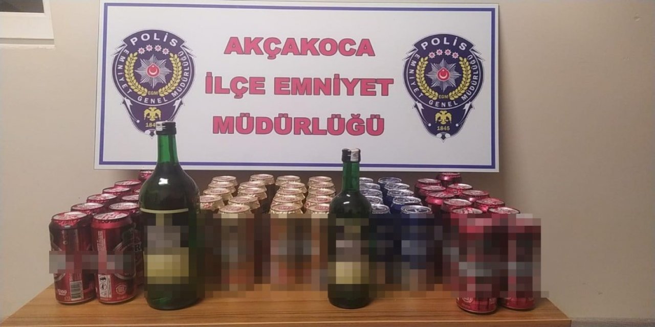 Evde Alkol Satışına Polis Baskını