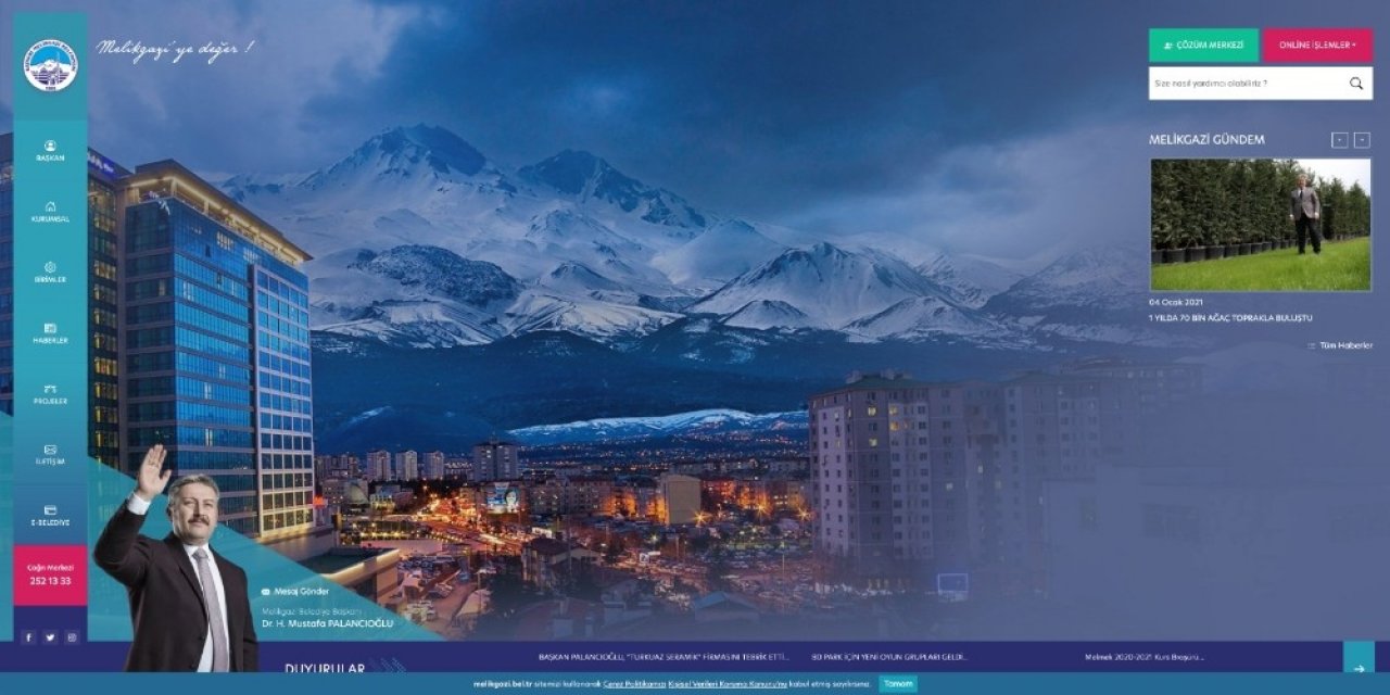 Melikgazi Belediyesi’nin Web Sitesi Yenilendi