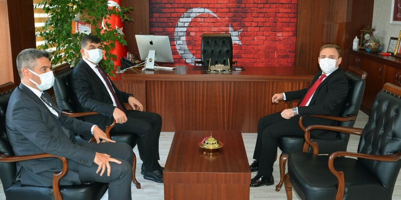 Başkan Fadıloğlun’dan Kaymakam Mutlu’ya Ziyaret
