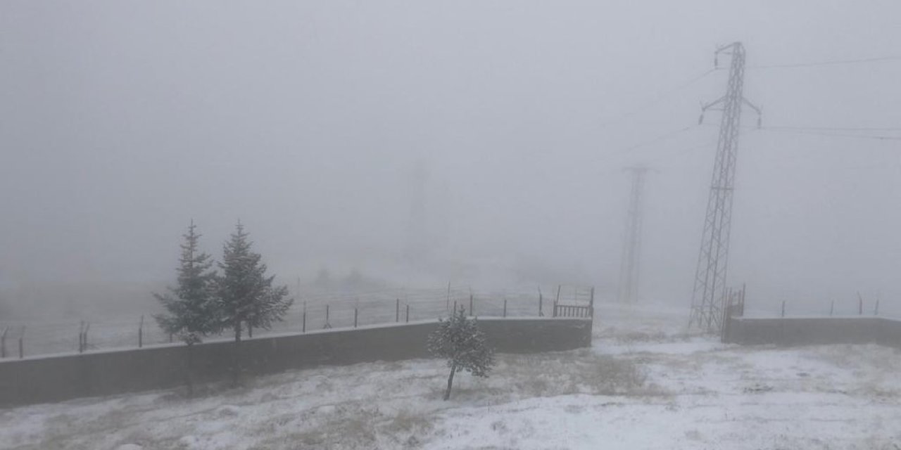Ilgaz Dağı’nda Beklenen Kar Yağışı Başladı