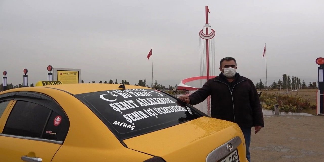 Şehit Ailelerine Ücretsiz Taksi