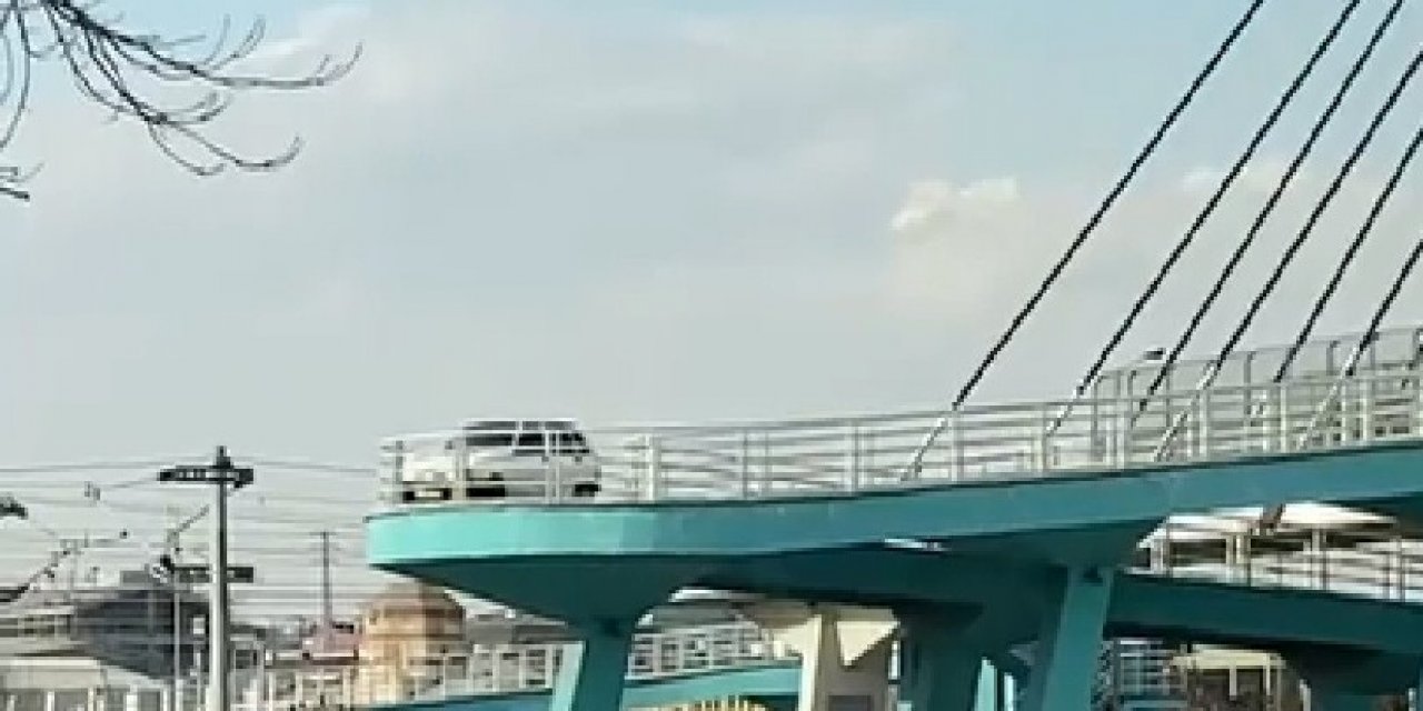 Yaya Köprüsünden Geçmeye Çalışan Sürücüye Ceza
