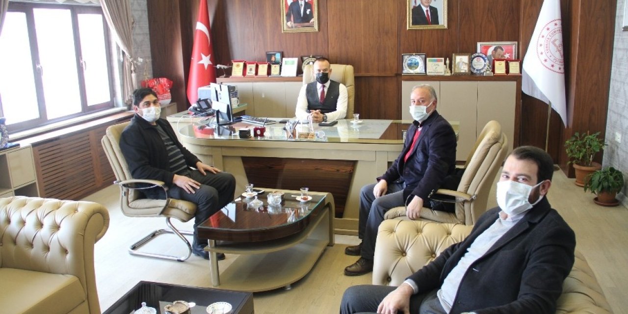 Stk Başkanlarından Milli Eğitim Müdürü Tekin’e Ziyaret