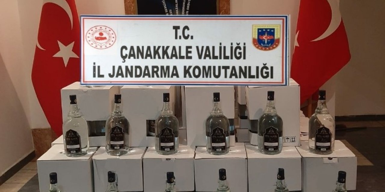 Çanakkale’de Kaçak İçki Operasyonu