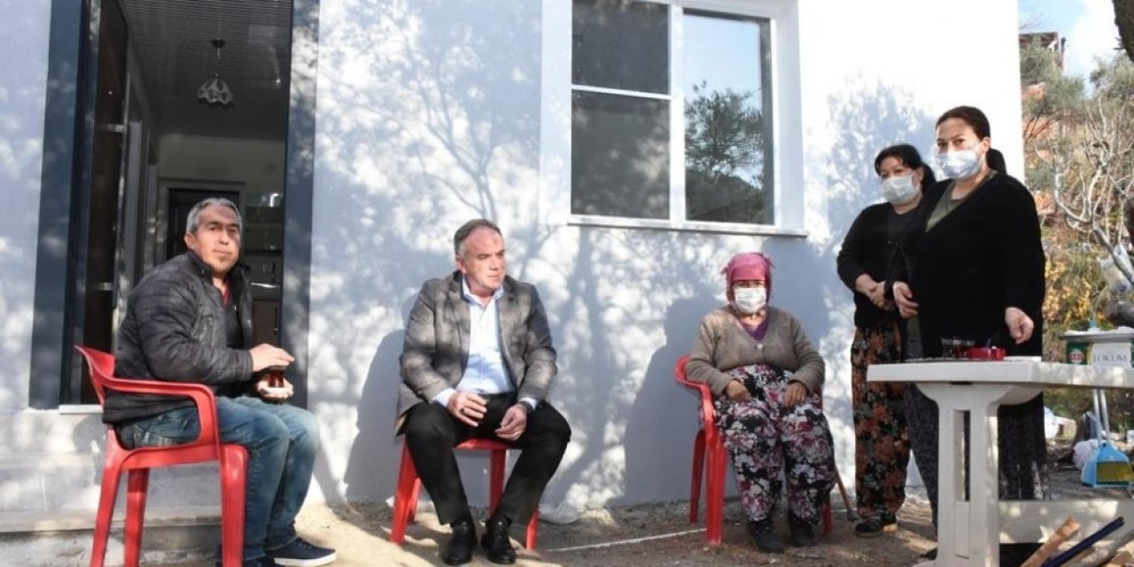 Meşeli Mahallesi’nde Evi Yanan Vatandaşa Germencik Belediyesi’nden Yardım Eli