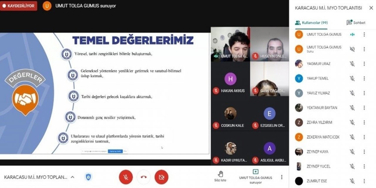 Karacasu Memnune İnci Myo Kalite Yönetim Sistemleri Ve İç Değerlendirme Toplantısı Gerçekleşti