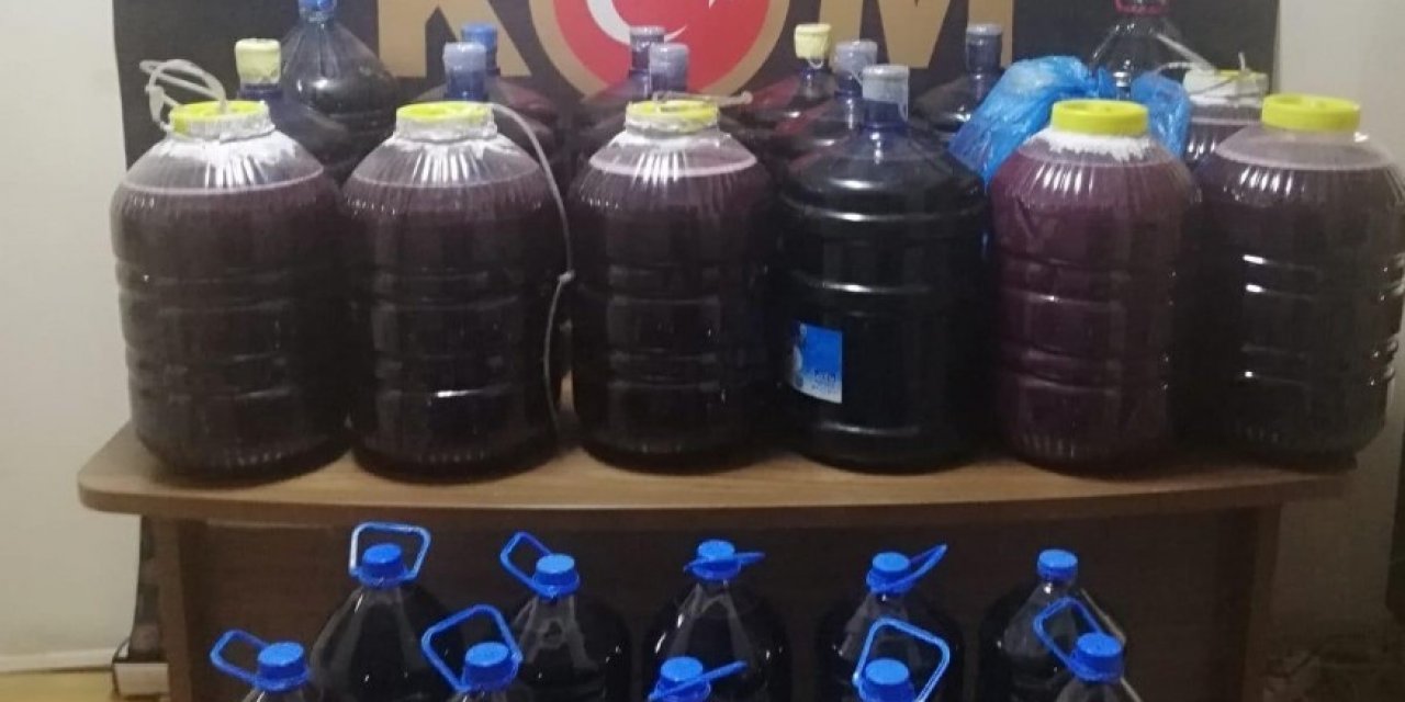 Malatya’da El Yapımı Şarap Ele Geçirildi