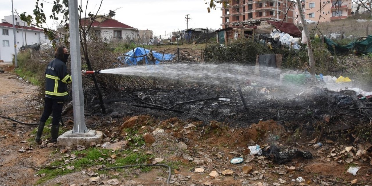 Sinop’ta Çöp Yangını Korkuttu
