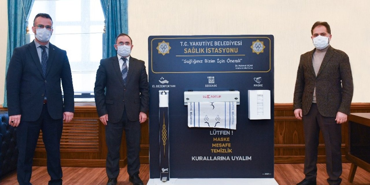 Yakutiye Belediyesi’nden İlçe Merkezindeki Camilere Dezenfektan İstasyonu