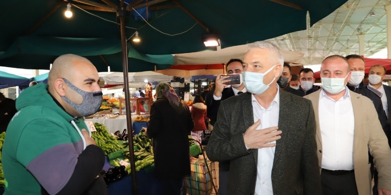 Saruhanlı’da Pazarcı Esnafından 2 Ay Sergi Yeri Ücreti Alınmayacak