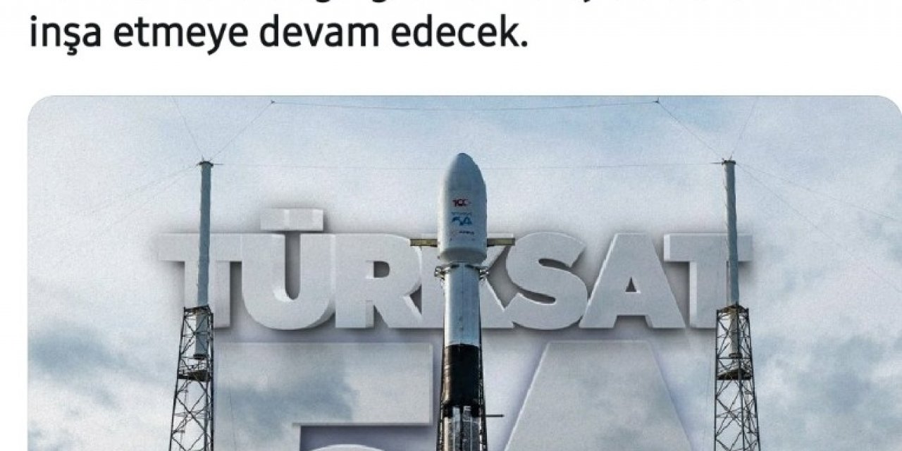 Tbmm Başkanı Şentop’tan Türksat 5a Paylaşımı