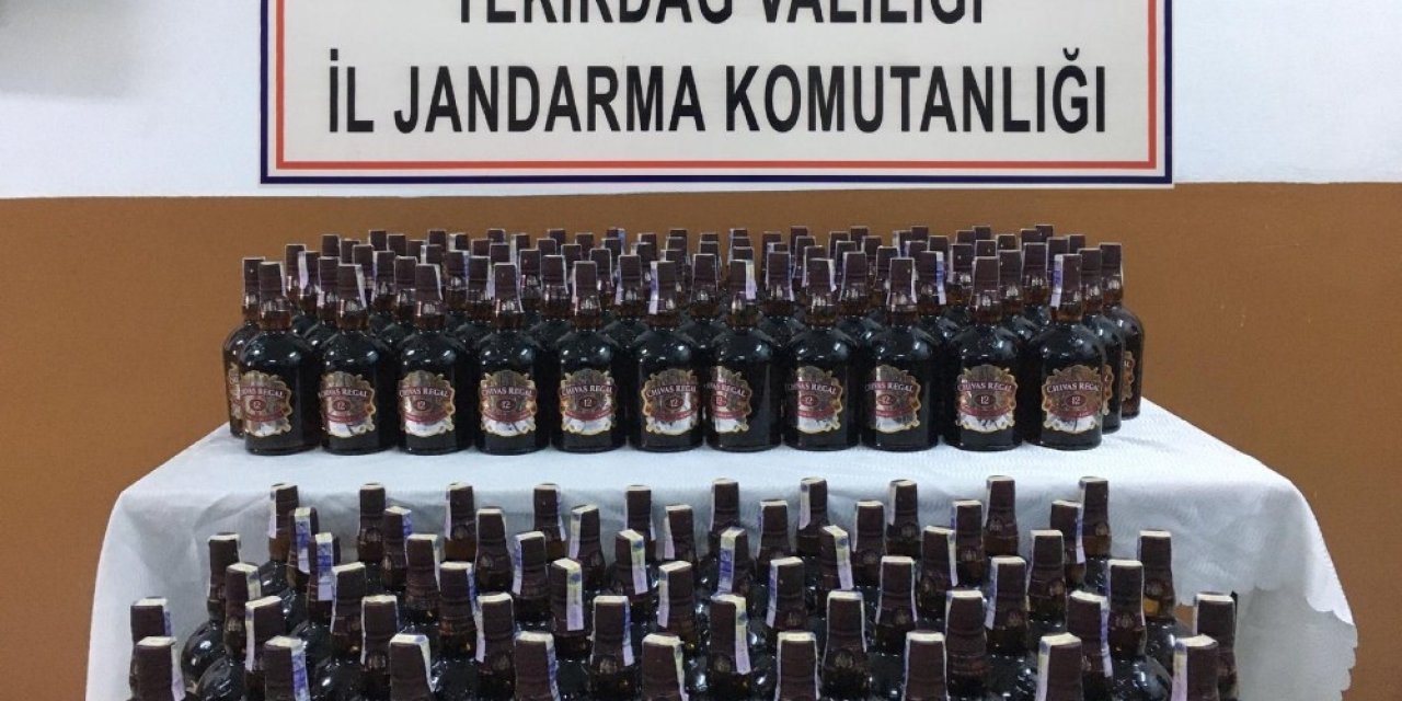 Malkara’da 165 Şişe Kaçak İçki Ele Geçirildi