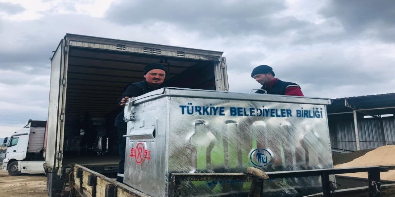 Terzialan Beldesine Hibe Çöp Konteyneri