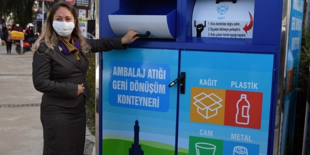 Ambalaj Atıkları İçin Geri Dönüşüm Konteynerleri Yerleştiriliyor
