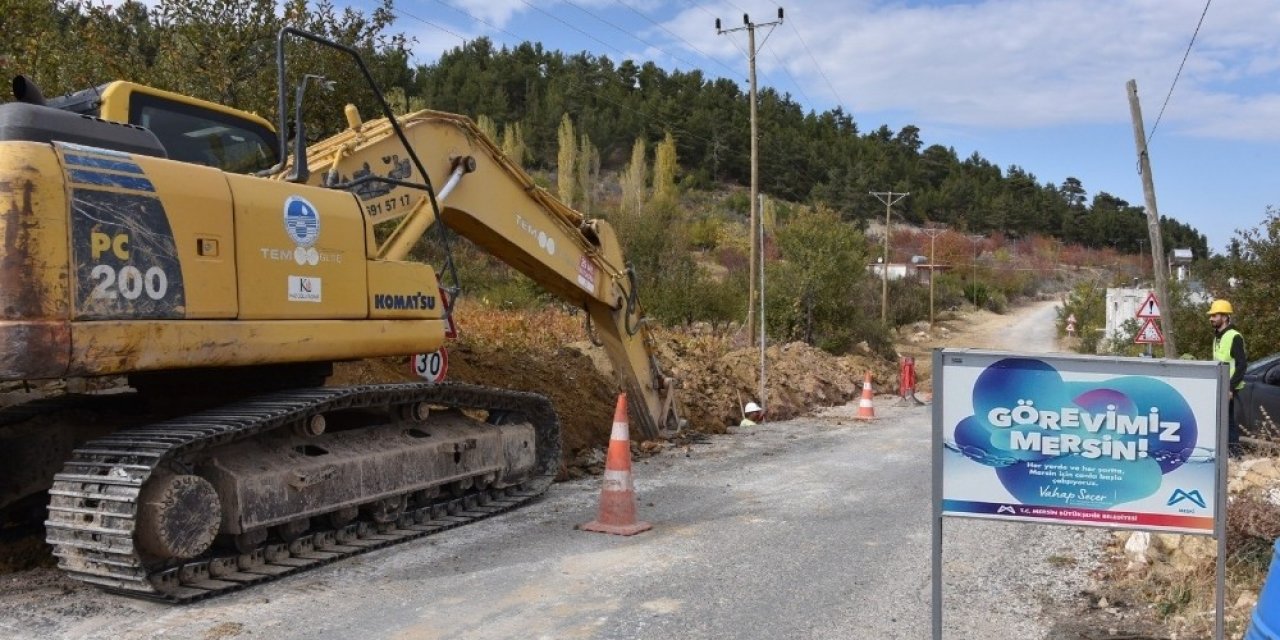 Gülnar’a 27.5 Kilometre İçmesuyu Hattı Döşendi