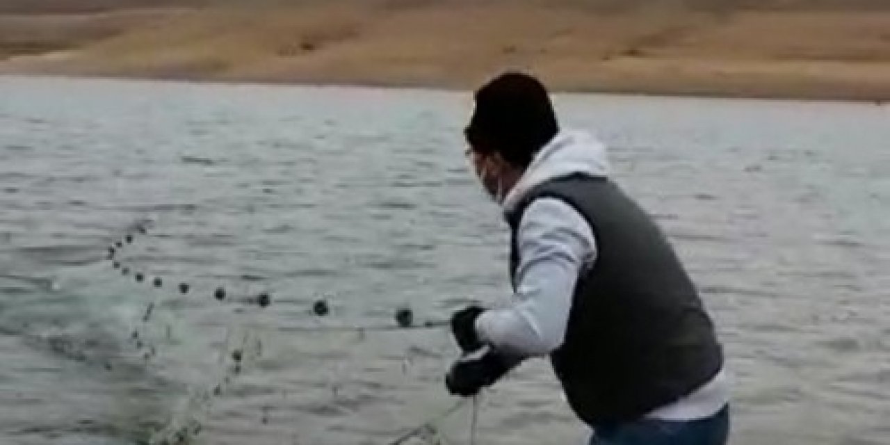 Sokağa Çıkma Yasağını Fırsat Bilen Kaçak Avcılar Göle 250 Metrelik Ağ Attı