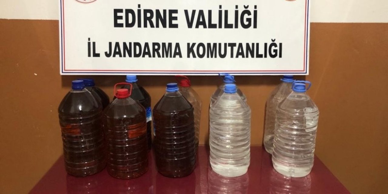 Edirne’de 110 Litre Kaçak İçki