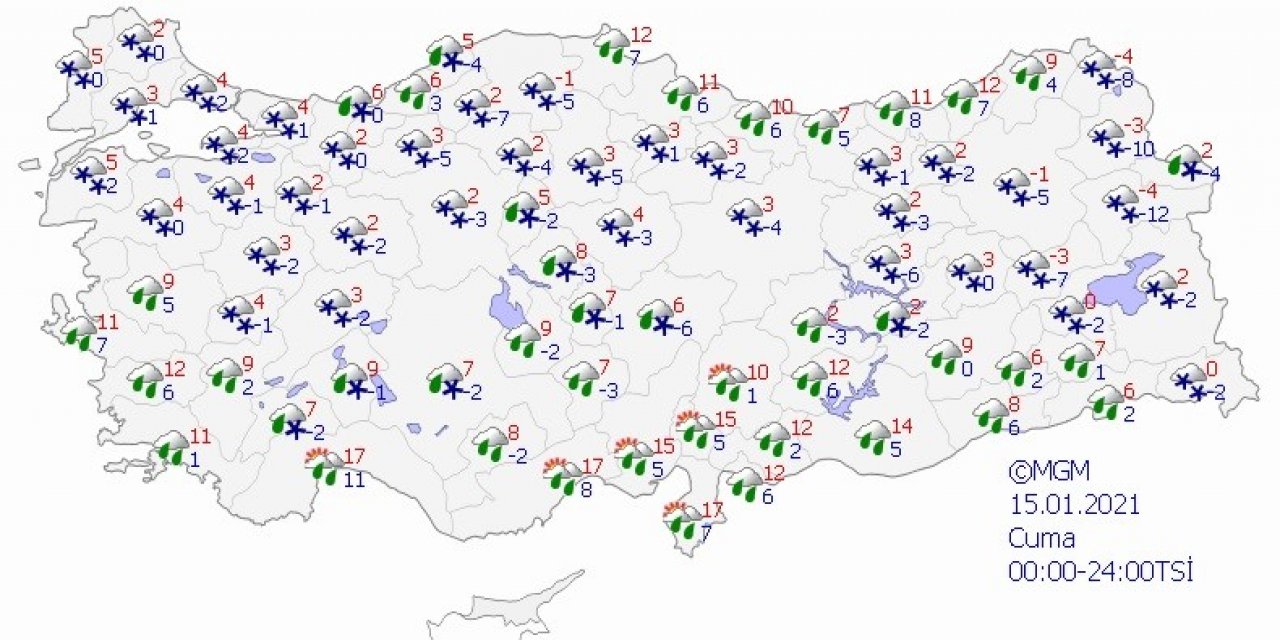 Meteoroloji 5 Günlük Tahminleri Açıkladı