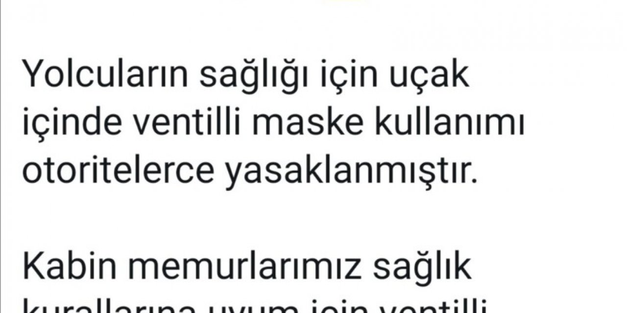 Thy Genel Müdürü Bilal Ekşi’den Yolculara ’ventilli Maske’ Uyarısı