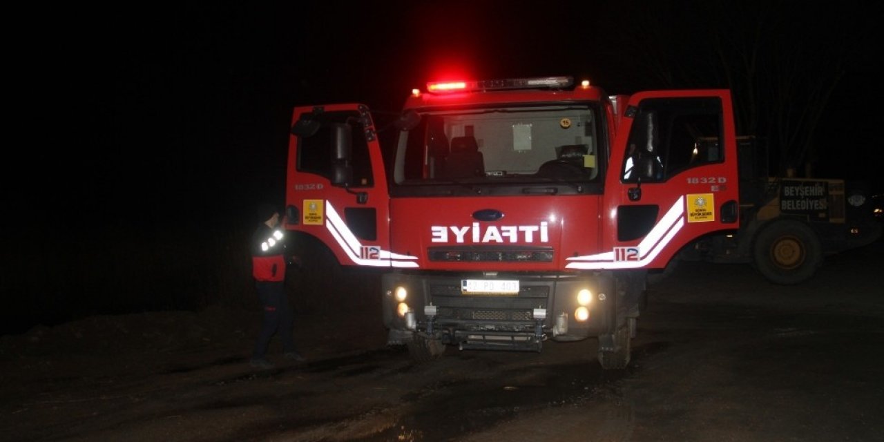 Beyşehir Gölü Milli Parkı’ndaki Sazlıklar Alev Alev