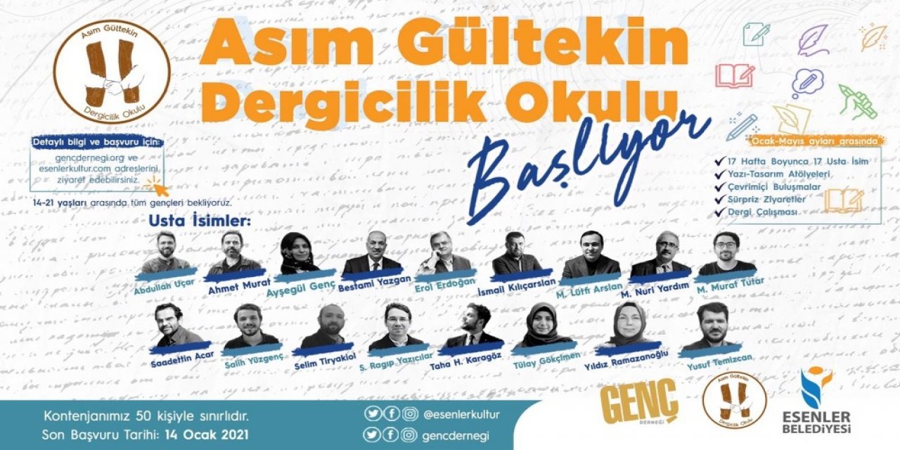 Esenlerde Asım Gültekin Dergicilik Okulu Açıldı