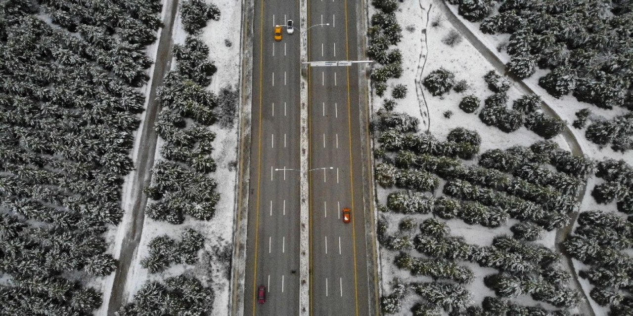 Başkent’tin Kartpostallık Kar Manzaraları Havadan Görüntülendi
