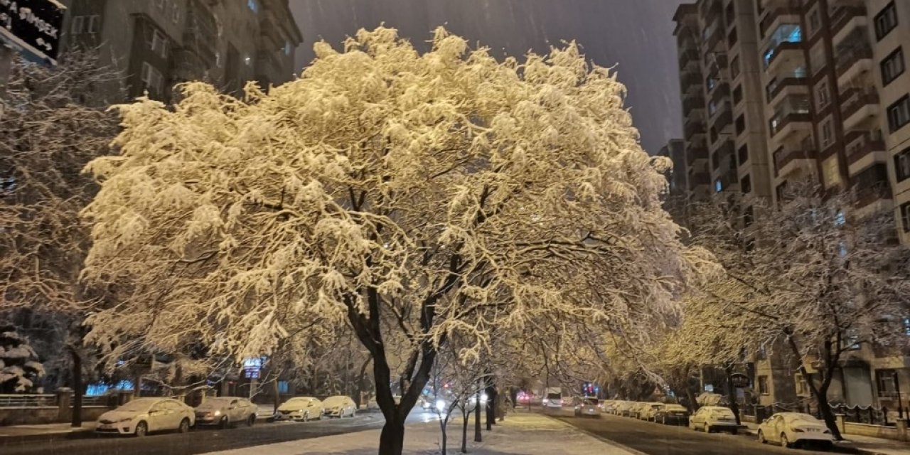 Kayseri’ye Yılın İlk Karı Düştü