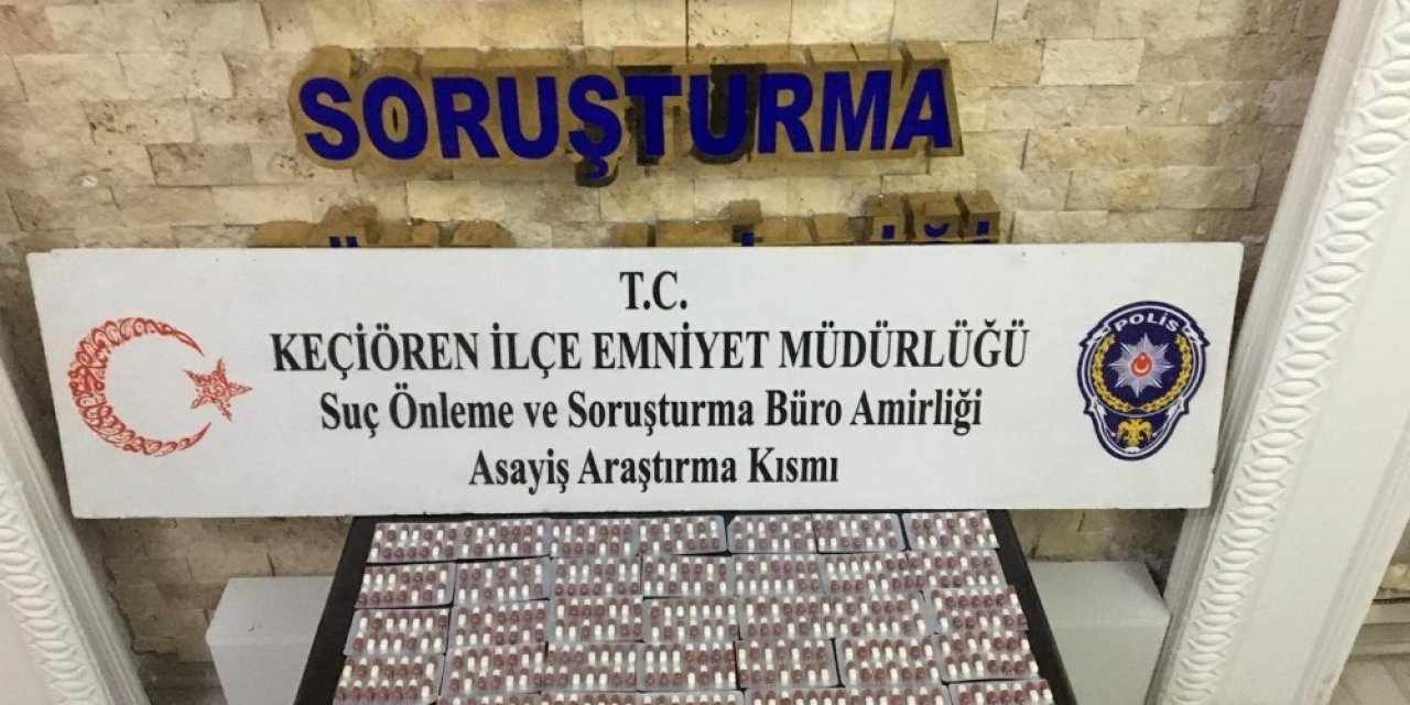 Ankara’da Bin 800 Adet Uyuşturucu Hap Ele Geçirildi