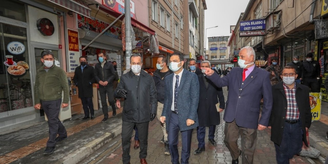 Başkan Vekili Aslan, Esnafın Sorunlarını Yerinde Dinliyor