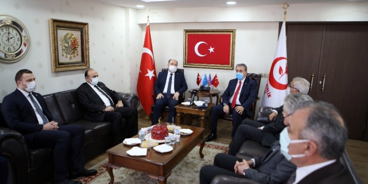 Bbp Genel Başkanı Destici, Çelebi İle Bir Araya Geldi